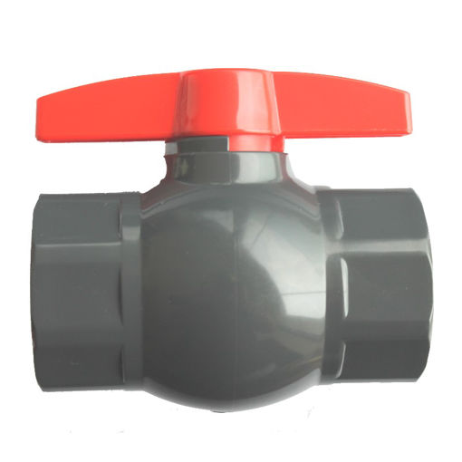 Picture of Ball Valve,Natco, standard bore,DN15mm, screwed BSP female x female,PN10,PVC,Octogonal Ends, handlever operated Temperature: -20 to +60