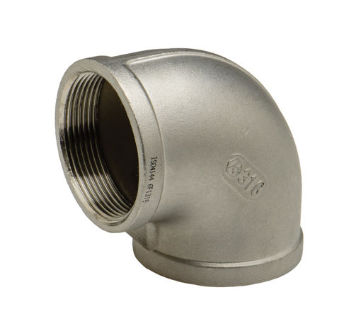 Picture of ELBOW SS316 BSP THREADED 150LB 8 x 90 x FF