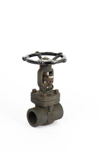 Picture of Gate Valve,Natco,API602,standard bore,DN25mm,
screwed NPT female x female ,rising spindle,bolted bonnet,
class 800# rated,A105 forged steel,handwheel operated