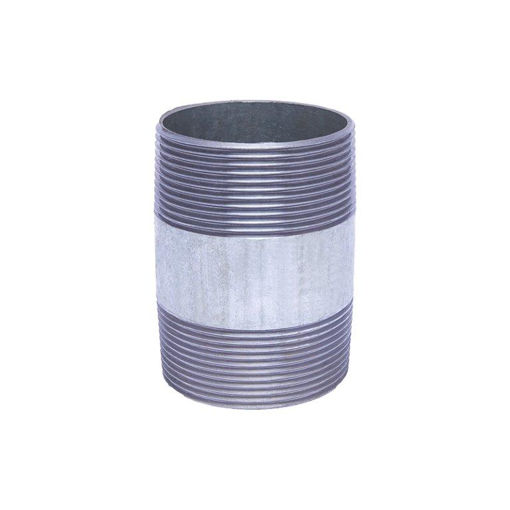 Picture of NIPPLE WROUGHT STEEL GALV 8 x BARREL