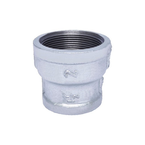 Picture of SOCKET REDUCING EN10242 MALLEABLE CAST GALV MECH 80 x 25