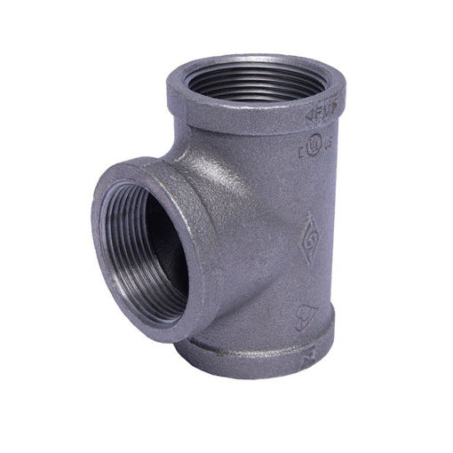 Picture of TEE EQUAL EN10242 MALLEABLE CAST BLACK MECH 100 x F