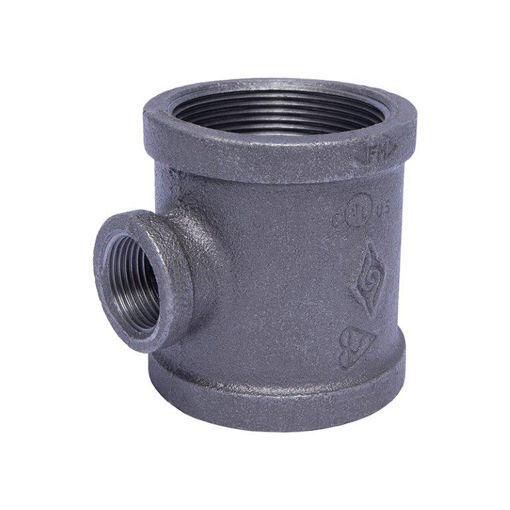 Picture of TEE REDUCING EN10242 MALLEABLE CAST BLACK MECH 40 x 32 x F