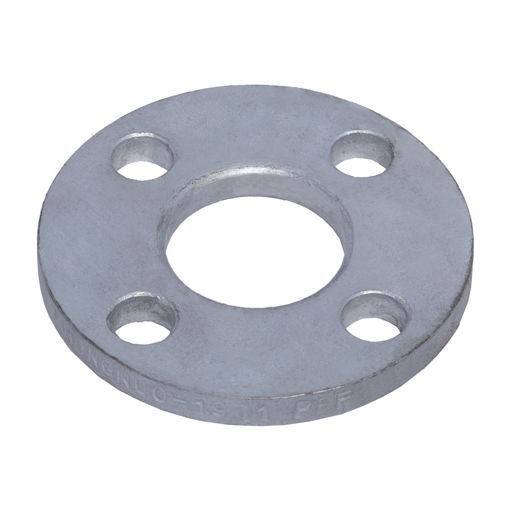 Picture of PLATE FLANGE COMMERCIAL QUALITY GALVANISED ASA150 FLAT FACE BACKING FLANGE (HDPE) 50