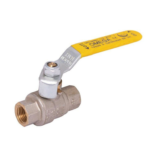 Picture of Ball Valve,Enolgas,S271,full bore,DN8mm, screwed BSP female x female,PN80,brass chromeplated, handlever operated