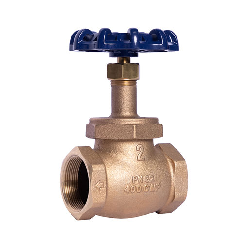 Picture of Globe valve, natco Brz/ptfe 32mm bspff x female, PN32,Bronze,Handwheel operated