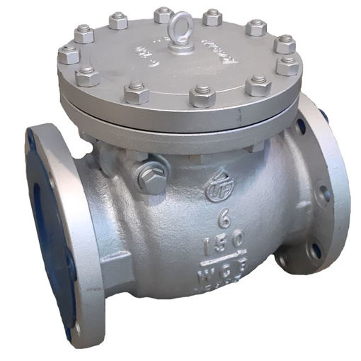 Picture of Non -return valve,Natco,B16.34 design,DN50mm,Flanged ANSI drilled,150# rated,swing type, carbon steel