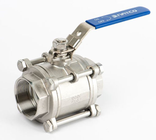 Picture of Ball Valve,Natco,3piece,full bore,DN32mm, butt weld,1000wog,316 stainless steel,handlever operated