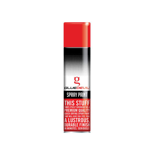 Picture of SPRAY PAINT FLUORESCENT RED Q:300ML GLUEDEVIL