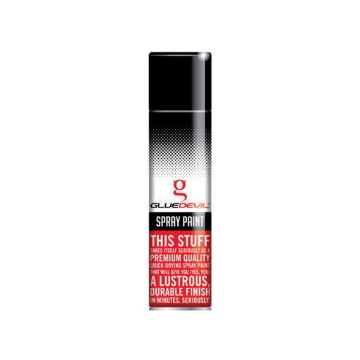 Picture of SPRAY PAINT HEAT RESISTANT BLACK Q:300ML GLUEDEVIL