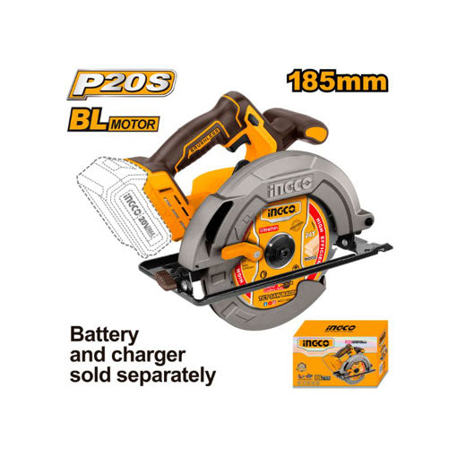 Picture of CIRCULAR SAW 20V PS CORDLESS 185MM WITH BLADE INGCO