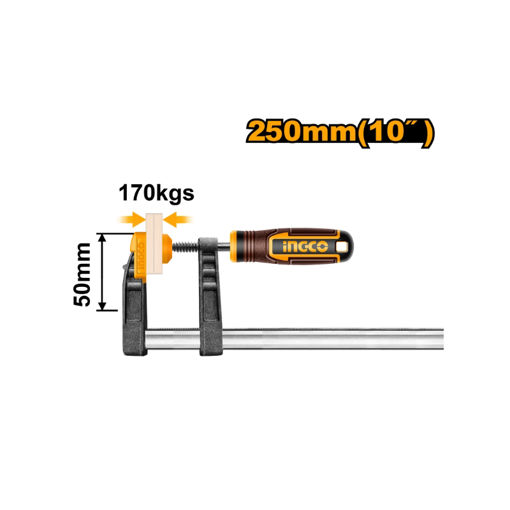 Picture of CLAMP F PLASTIC HANDLE 50X250MM INGCO