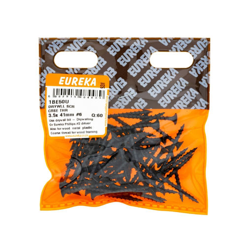 Picture of DRYWALL SCREW COARSE THREAD 3.5X41MM NO 6 Q:60 EUREKA