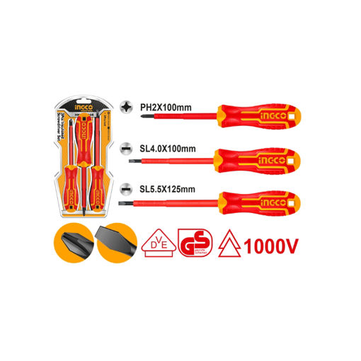 Picture of SCREWDRIVER SET VDE (ELECTRICAL): PHILLIPS Q:3 INGCO