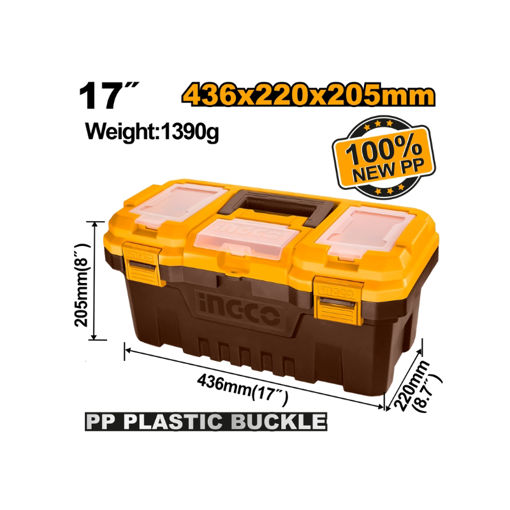 Picture of TOOL BOX PLASTIC 220X205MM 15KG INGCO