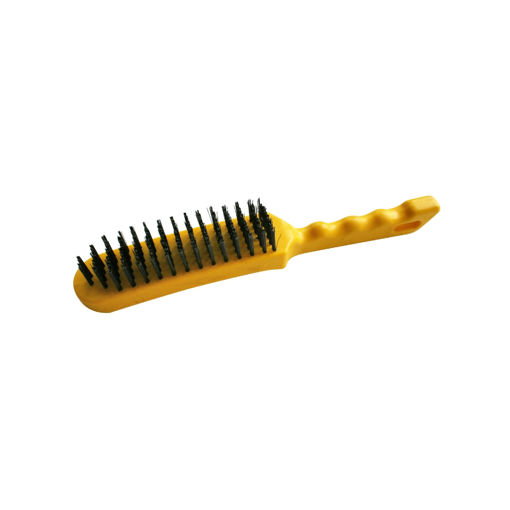 Picture of WIRE BRUSH STEEL 6 ROW PLASTIC HANDLE