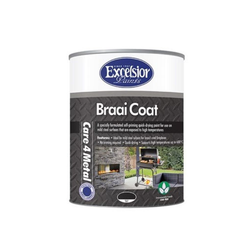 Picture of PAINT BRAAI COAT BLACK Q:5L EXCELSIOR