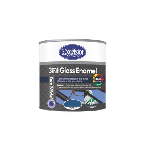 Picture of PAINT 3 IN 1 METAL COAT (MC) GLOSS FORD BLUE Q:1L EXCELSIOR