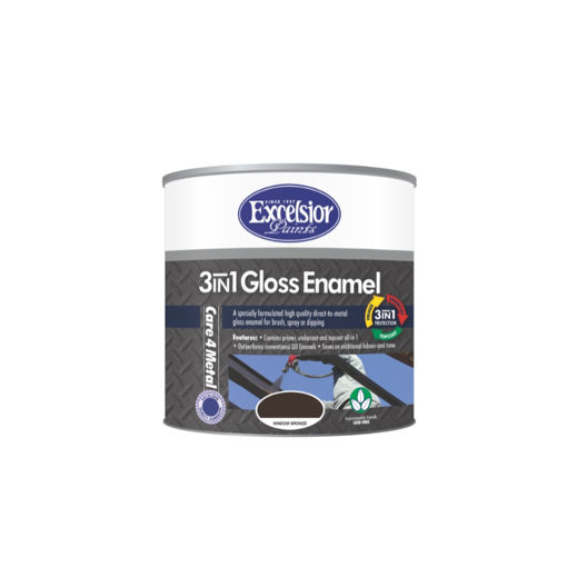 Picture of PAINT 3 IN 1 NON-METALLIC WINDOW BRONZE Q:1L EXCELSIOR