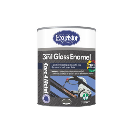 Picture of PAINT 3 IN 1 METAL COAT (MC) GLOSS MASSEY FERGUSON (MF) GREY Q:5L EXCELSIOR