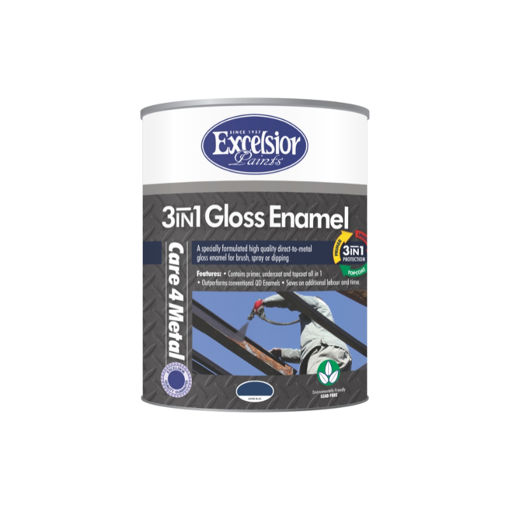 Picture of PAINT 3 IN 1 METAL COAT (MC) GLOSS AZURE BLUE Q:5L EXCELSIOR