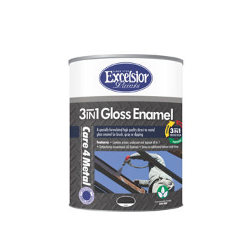 Picture of PAINT 3 IN 1 METAL COAT (MC) GLOSS BLACK Q:5L EXCELSIOR