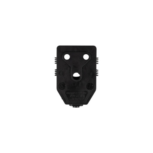 Picture of ELECTRICAL COUPLER DOUBLE JANUS 16AMP BLACK PLASTIC