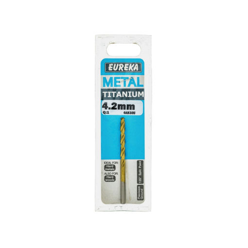 Picture of DRILL BIT HSS (HIGH SPEED STEEL) TITAN GOLD 4.2MM EUREKA