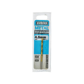 Picture of DRILL BIT HSS (HIGH SPEED STEEL) TITAN GOLD 4.5MM EUREKA
