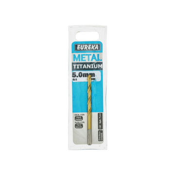 Picture of DRILL BIT HSS (HIGH SPEED STEEL) TITAN GOLD 5.0MM EUREKA