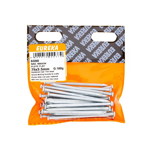 Picture of NAIL MASONRY FLUTE FLAT 75X3.5MM Q:180G EUREKA