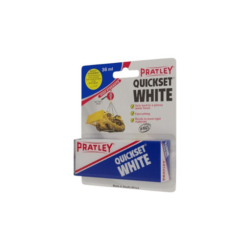 Picture of QUICKSET WHITE GLUE BUBBLE PACK Q:36ML PRATLEY