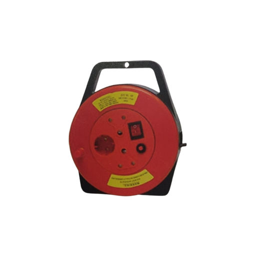 Picture of ELECTRICAL EXTENSION REEL 10MX1.0MM 2X16AMP 1XSHUKO PLASTIC