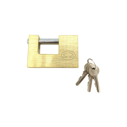 Picture of PADLOCK INSURANCE BRASS 60MM PIN DIAMETER 15MM OMEGA