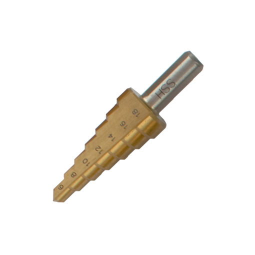 Picture of STEP DRILL HIGH SPEED STEEL 6-18MMX2MM TORK CRAFT