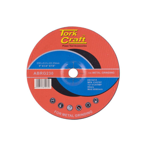 Picture of GRINDING DISC DIY GRADE STEEL 230X6.0MM TORK CRAFT