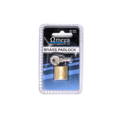 Picture of PADLOCK BRASS 20MM OMEGA