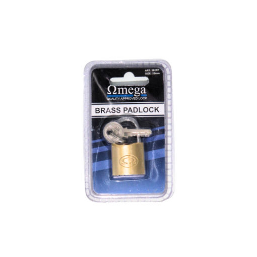 Picture of PADLOCK BRASS 25MM OMEGA