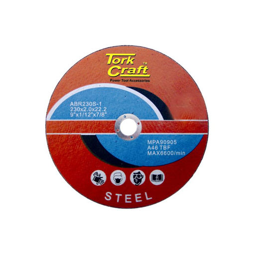 Picture of CUTTING DISC DIY GRADE STEEL 230X2.0MM TORK CRAFT