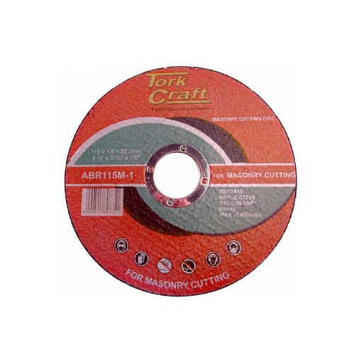 Picture of CUTTING DISC MASONRY 115X1.6MM TORK CRAFT