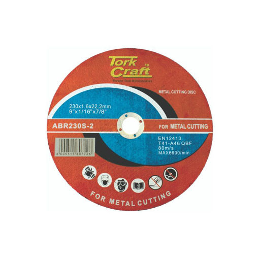 Picture of CUTTING DISC STEEL AND STAINLESS STEEL 230X1.6MM TORK CRAFT