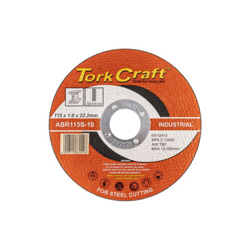 Picture of CUTTING DISC DIY GRADE STEEL 115X1.0MM TORK CRAFT