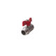 Picture of Ball Valve,Natco,B1101FMT,standard bore,DN10mm,
screwed BSP male x female,PN16,brass chromeplated,
T-lever operated