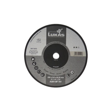 Picture of CUTTING DISC T41 (FLAT) A30V STEEL INDUSTRY GRADE 230X3MM LUKAS