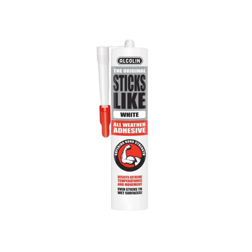 Picture of SILICONE WHITE Q:290ML EVO-STIK MATUS