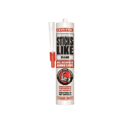 Picture of SILICONE CLEAR Q:290ML EVO-STIK MATUS