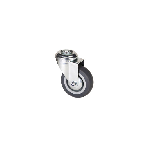 Picture of CASTOR WHEEL 75MM GREY RUBBER BOLT HOLE HILLALDAM