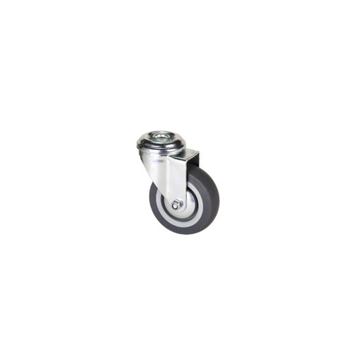 Picture of CASTOR WHEEL 50MM GREY RUBBER BOLT HOLE HILLALDAM