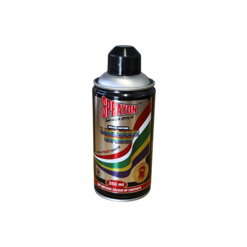 Picture of SPRAY PAINT STANDARD LACQUER SPRAY GLOSS BLACK Q: 250ML SPRAYON