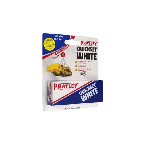 Picture of QUICKSET WHITE GLUE BUBBLE PACK Q:36ML PRATLEY